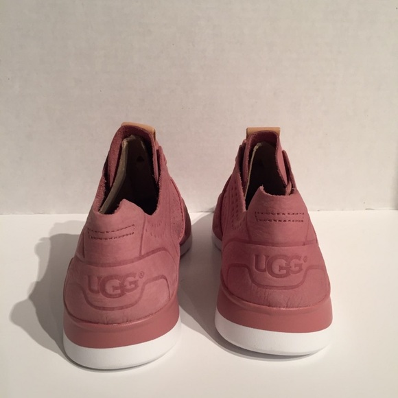 Ugg Tye Pink Dawn Leather Nubuck Leather Sneakers - Picture 4 of 6